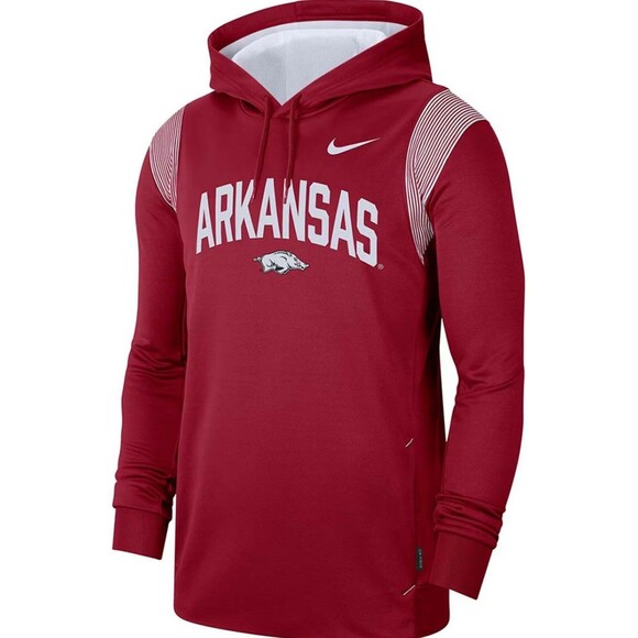 Nike Arkansas Razorbacks Therma-FIT Team Issue Hoodie Mens M Crimson DN6514-613 - Picture 1 of 2